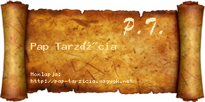 Pap Tarzícia névjegykártya